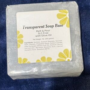 Transparent Soap Base Melt & Pour with Olive Oil - Clear